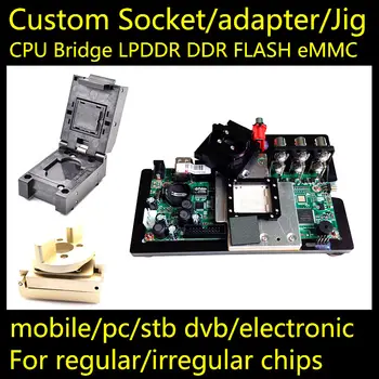 Тестовый джиг BGA650 Custom socket adapter BGA LGA650 LBGA650 CSP650 QFN650 SOCKET CPU LPDDR North Bridge South