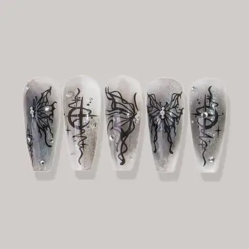 Украшение для ногтей Декоративный дизайн ногтей Наклейка для маникюра в виде бабочки для женщин и девочек