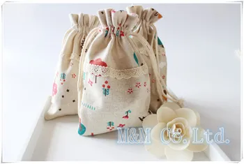 Упаковка ювелирных изделий с логотипом, изготовленная на заказ, Хлопковая сумка на шнурке, Эко-сумка, сумка Canva