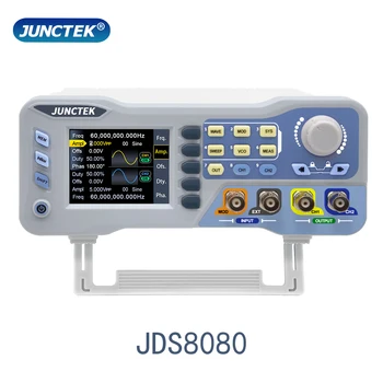 Функция JUNCTEK JDS8080 Генератор сигналов произвольной формы Двухканальный Источник сигнала 275 МС/с 14 бит Частотомер 60 МГц 80 МГц