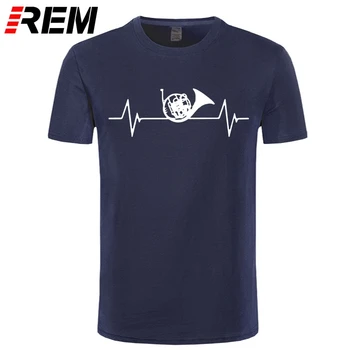 Футболка с изображением валторны REM Heartbeat Love для мужчин, последняя мужская футболка, модные мягкие толстовки, кофты