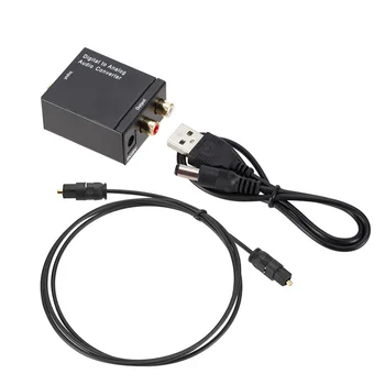 Цифроаналоговый Аудиопреобразователь Оптическое волокно Toslink Коаксиальный сигнал в RCA R/L Аудио Декодер SPDIF ATV DAC Конвертер