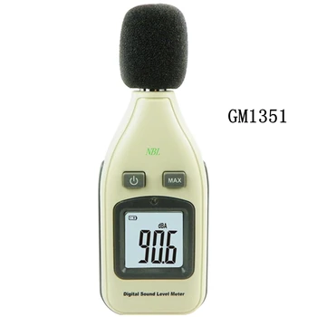 Цифровой тестер уровня шума 30-130 дБ ЖК-цифровой измеритель уровня звука Быстрый/ медленный В децибелах Инструменты для измерения частоты GM1351
