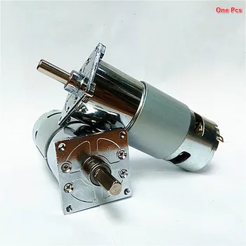 Червячный мотор постоянного тока с высоким крутящим моментом 10-600 об/мин, микромотор 12 В /24 В с редуктором, угольная щетка с автоматической положительной инверсией.