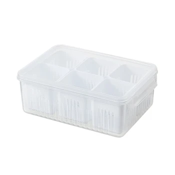 ： Кухонный ящик для хранения имбиря и чеснока, Органайзер для холодильника, Сливная корзина, 6 сеток, Ящик для хранения холодильника, Органайзер для сливного уплотнения, коробка